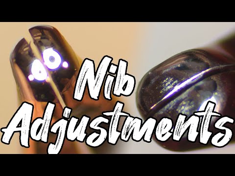 Make your fountain pen write better: nib adjustment and polishing
