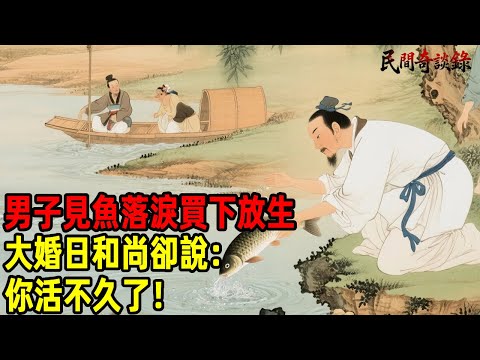 男子見魚落淚買下放生，大婚日和尚卻說：你活不久了！【民間奇談錄】#民間故事 #台灣傳說 #懸疑故事 #銀髮頻道 #懷舊故事 #助眠故事