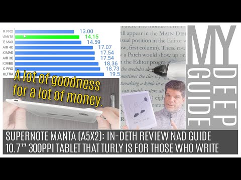 Supernote Manta A5X2: In-Depth Review of the 10.7" 300PPI eNote Tablet Truly Is For Those Who Write