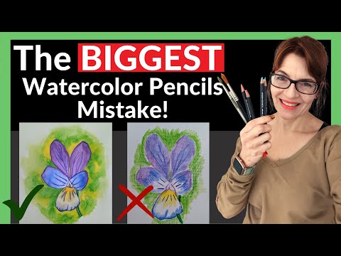 The Biggest Watercolor Pencils Mistake! (Change this ONE thing to transform your results)