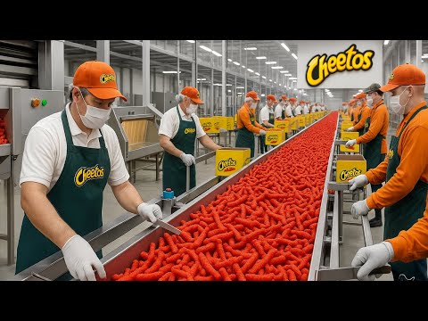 How Millions Of Hot Cheetos Chips Are Made In Factory | Cheetos Factory Process