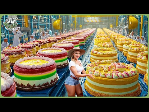 How Million Cakes Are Made | Insane Cakes Factory Processing