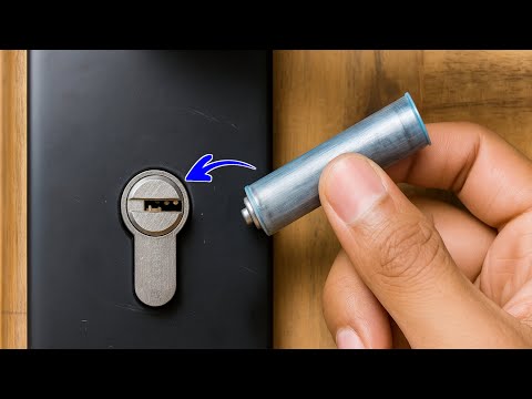 No Locksmith Needed! Unlock Anything with This Keyless AA Battery Trick!