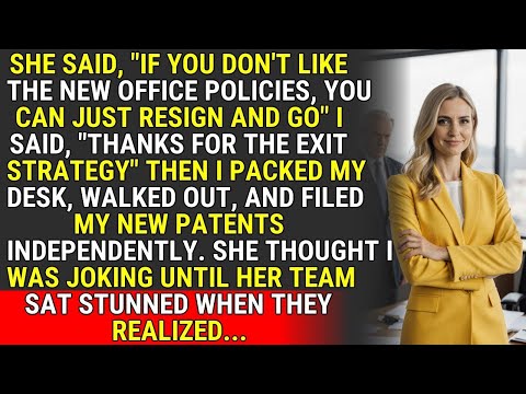 My Boss Said 'Resign'—I Outmaneuvered Her with Patents ♟️ | #CorporateChess