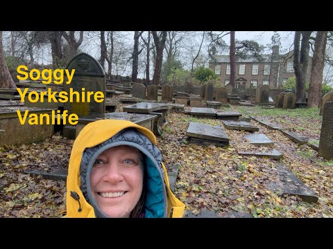 Microcamper Vanlife in Yorkshire, working & travelling to Haworth; so wet!! #vanlife #solotravel