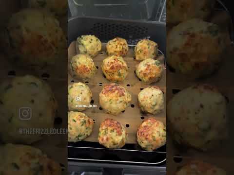 Juicy Air Fryer Chicken Meatballs in 15 Minutes