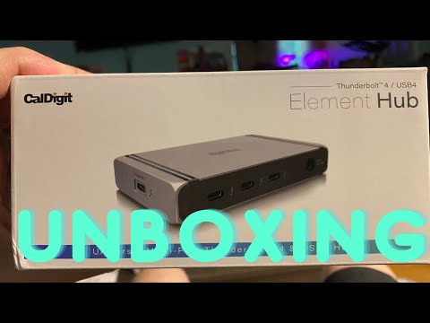 CalDigit Thunderbolt 4 Element Hub Unboxing