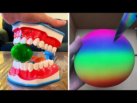 Oddly Satisfying Video With Calming Deep Sleep Music - Stress Relief & Meditation #63