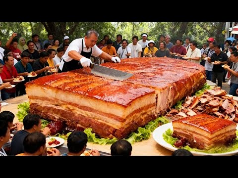 广西玉林乡厨办厂专卖扣肉，一天狂用 4 吨猪肉销量惊人，肉香软糯顾客抢着买#麦总去哪吃