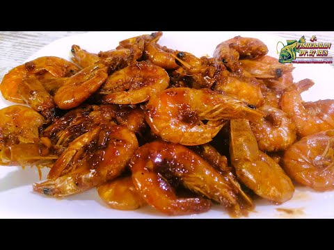 Fried shrimp with garlic, shrimp in a very tasty sauce, I recommend trying this recipe