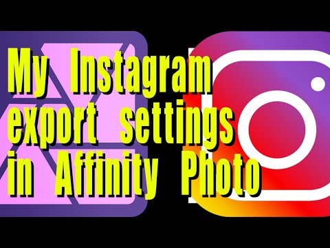 My settings in Affinity Photo when exporting for Instagram