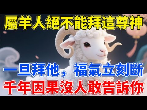 屬羊人絶不能拜這尊神！一旦拜他，福氣立刻斷！千年因果沒人敢告訴你！【生肖佑福】#生肖 #命理 #運勢 #屬相 #風水