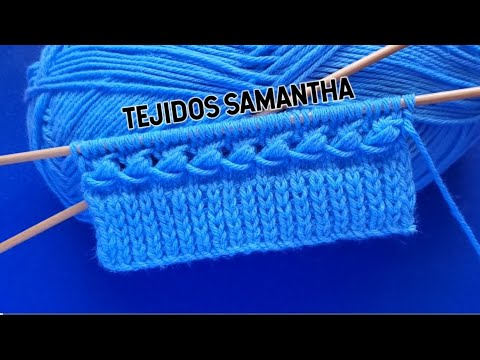 BEAUTIFUL PATTERN FOR KNITTING SWEATERS AND VESTS ON TWO NEEDLES / SAMANTHA KNITTING #knitting