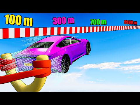 Testing Cars vs MASSIVE SLINGSHOT