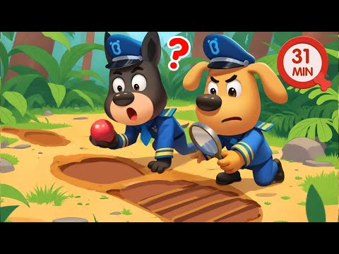 Giant Footprints | Police Cartoon | Safety Rules for Kids | Sheriff Labrador