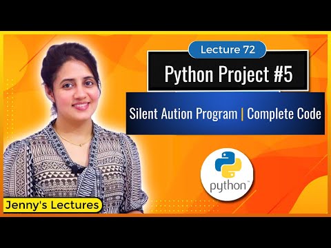 Python Project for beginners #5| Silent Auction Program-Complete Code | Python for Beginners #lec72