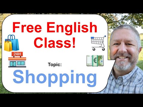 Free English Class! Topic: Shopping! 🏪🛒🛍️