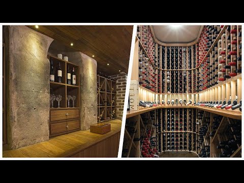 75 Mid-sized Brown Wine Cellar Design Ideas You'll Love 🔴