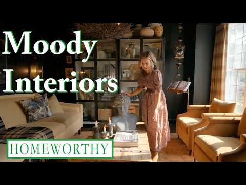 MOODY INTERIOR DESIGN | Library Charm, Black Palette Drama, and Maximalist Jewel-Toned Spaces