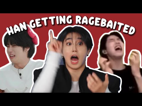 Han getting RAGEBAITED by skz 