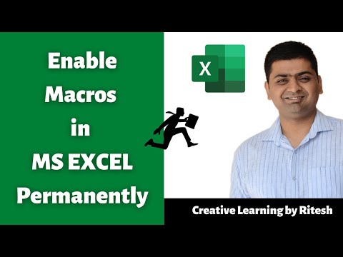 HOW TO ACTIVATE MACROS IN EXCEL PERMANENTLY || MACRO KAISE ENABLE KARE EXCEL MAIN