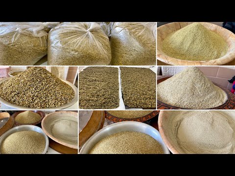 طريقة عمل الفريك فالبيت /غسله وتنقيته لشهر رمضان نوعية لفريك الجيدة ويجي بنين وريحتو من بعيد تنفنف