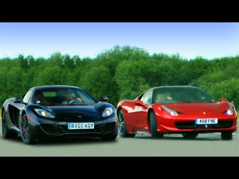 McLaren MP4-12c vs Ferrari 458 Italia - Fifth Gear