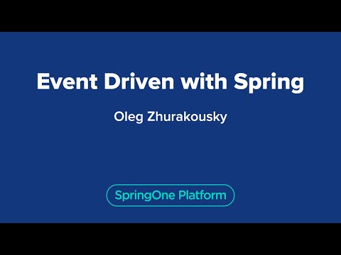 Event Driven with Spring