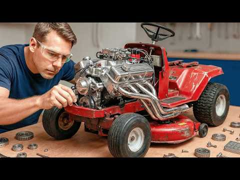 Man Transforms Old Lawn Mower into a Fast Racing Go-Kart | Start to Finish by @mycustomgokart