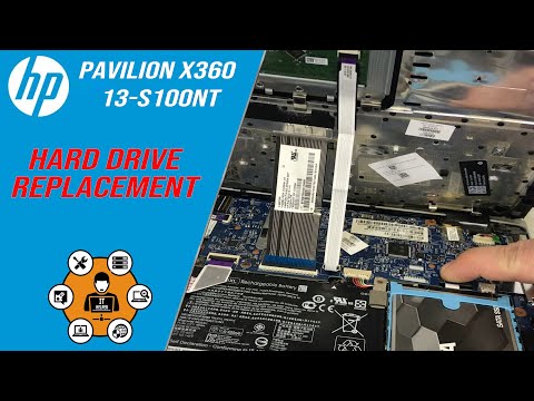 HP Pavilion x360 / 13-S100NT Laptop / How To Remove HDD and Install SSD