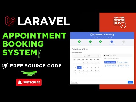 Laravel Appointment Booking System for Clinics, Salons & Freelancers - Free & Open Source