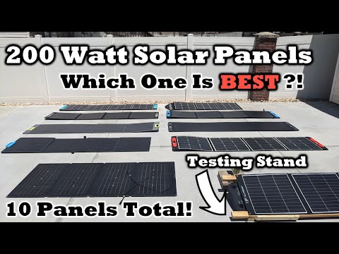 200w Solar Panel Showdown! 10 Panels HEAD TO HEAD! Bluetti - EcoFlow - AllPowers - Elecaenta + More!