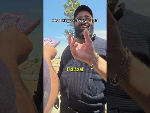 Hitchhiking with locals in Syria