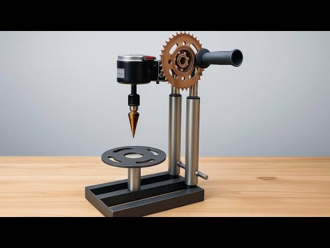 How To Build A Powerful 12V Drill From Old Motor & Motorcycle Scrap | DIY Ideas & Inventions