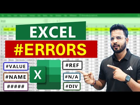 Most Common Excel Errors | Excel Tutorial | Error in Excel in Hindi #excel