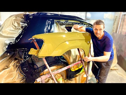 Как покрасить в гараже лучше чем на сервисе? Окрас навесного на Subaru Forester sg tactical green
