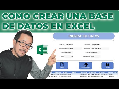 How to create a #DATABASE in #EXCEL with a #FORM and custom buttons WITHOUT #PROGRAMMING