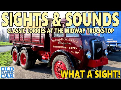 CLASSIC TRUCKS & more enjoy the sun at the Midway Truck Stop