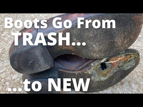 Boot Restoration | Total Transformation From Trash to Brand New