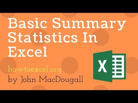 9 Ways to View Basic Summary Statistics in Excel