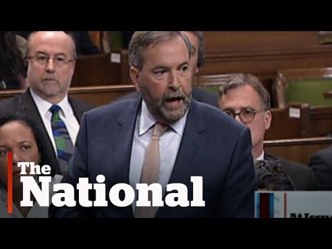 Stephen Harper and Tom Mulcair spar in Question Period