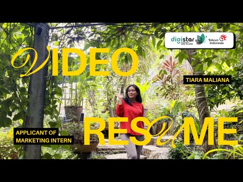 Video Resume | Tiara Maliana – Marketing Intern Applicant for Digistar Internship DDB Telkom 2024