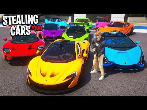 I Stole 100 Supercars in GTA 5 RP..