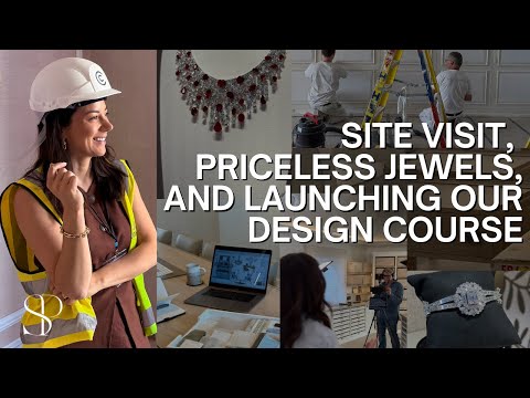 INSIDE MY STUDIO: DESIGN SIGN-OFFS, SITE VISITS, DIAMOND SHOPPING & ONE HUGE REVEAL!