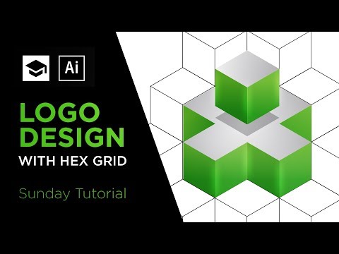 How to design a 3D logo with Hex Grid | Adobe Illustrator Logo Design Tutorial