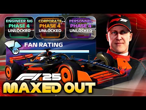 HOW QUICK IS A FULLY-MAXED OUT CAR IN F1 25 MY TEAM CAREER? - Phase 4 Facilities & Fan Rating 10!