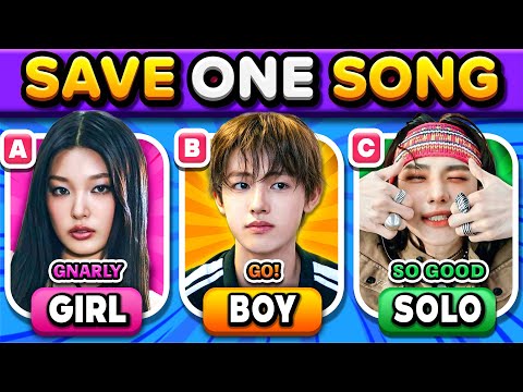 GIRL GROUP VS BOY GROUP VS SOLO 🎵SAVE ONE SONG | KPOP QUIZ 2025