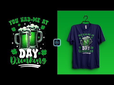 St. Patrick's Day T-Shirt Design for Redbubble in Photoshop Tutorial