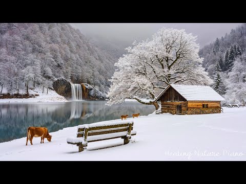Beautiful Nature Scenery 🌨️ Peaceful Winter Landscape, Calming Music & Peaceful Nature Sounds