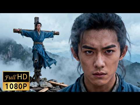 The young man about to be burned erupts with divine power and shatters his chains!